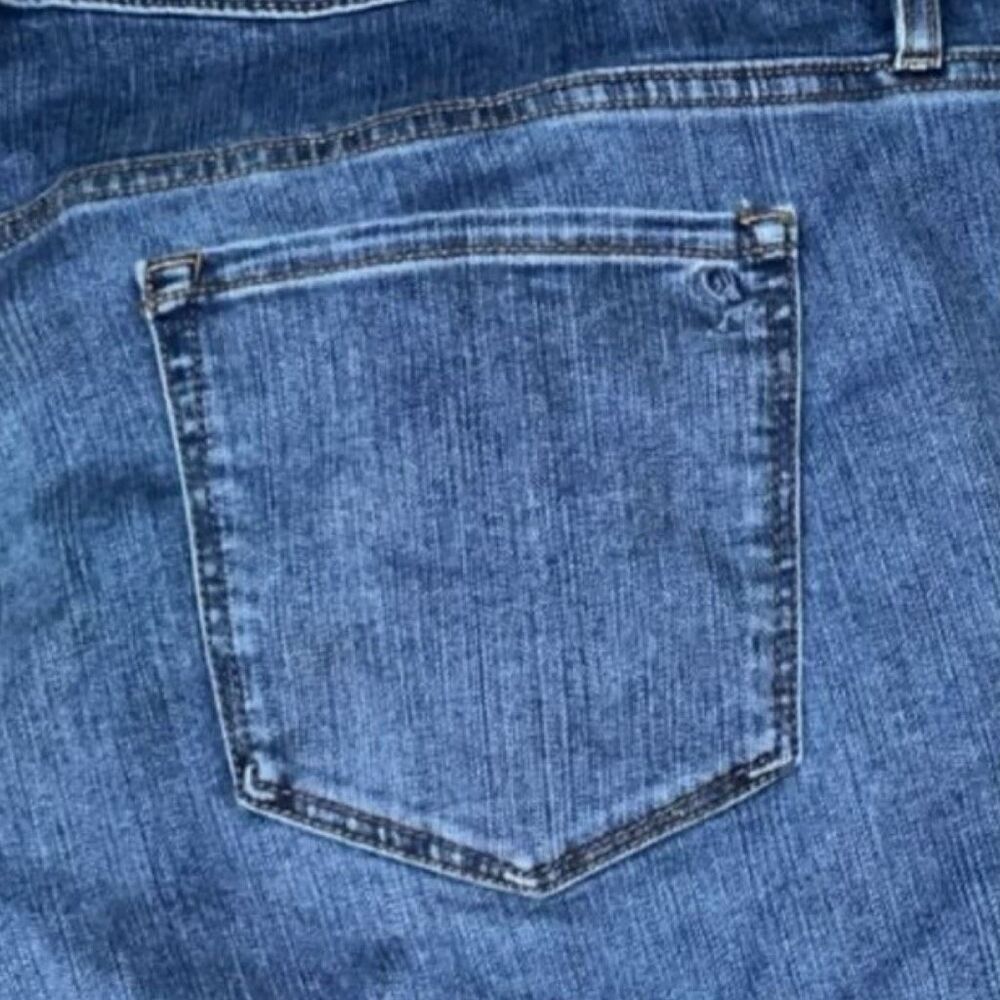 Plus Size Martha Stewart Patchwork Mom Jeans Size 24W #200 - Picture 6 of 8